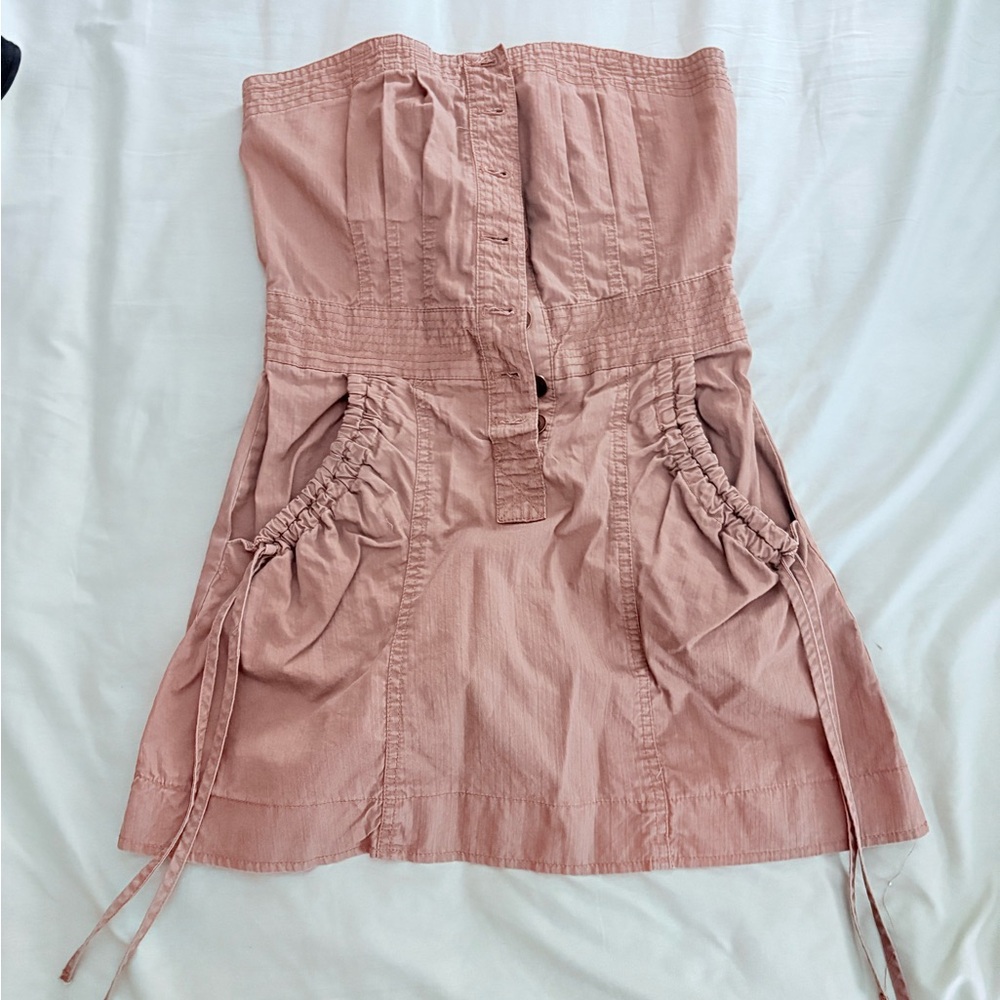 Cargo Strapless Dress